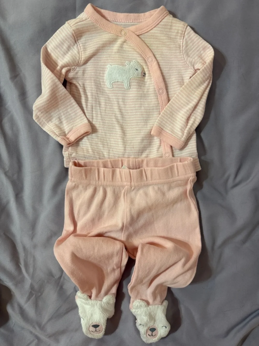 Carter's Baby Girl 5 Piece Mix and Match Outfit Set- Unicorn-Princess &Bear 3 M